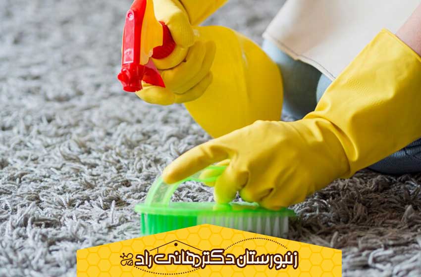 چگونه عسل را از روی فرش پاک کنیم